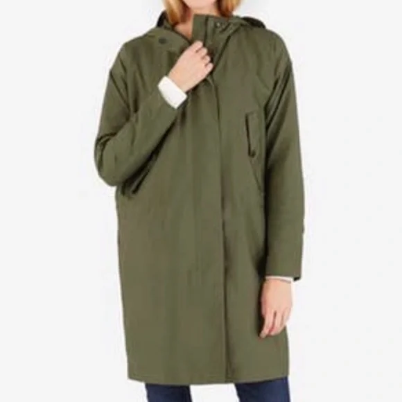 Everlane Olive Hooded Utility Jacket - Picture 4 of 8